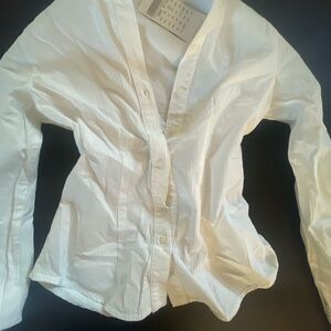 Brandy Melville/John Galt Long Sleeve Button Up Shirt NWT